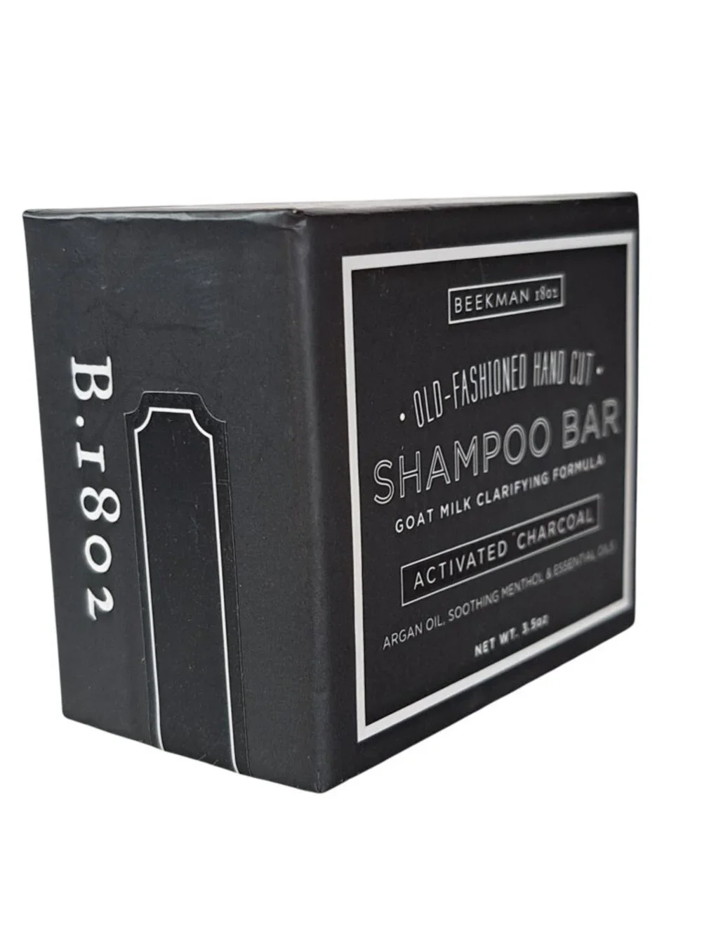 Beekman Shampoo Bar 1802 Activated Charcoal Hand Cut Goat Milk 3.5oz